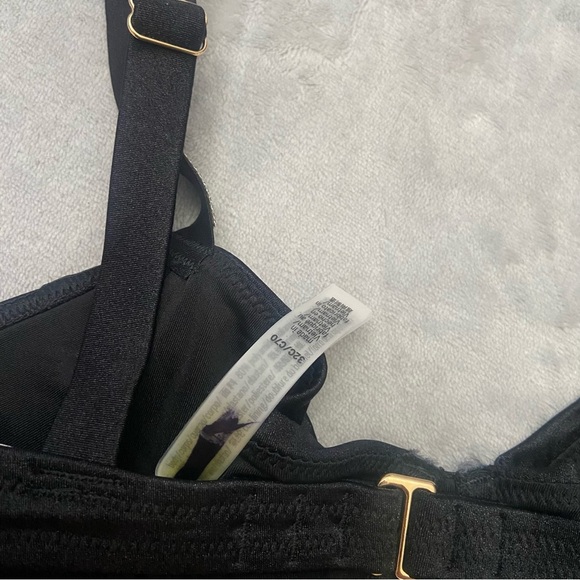 New! Victoria’s Secret Shine Strap Unlined Push Up Bikini Swim Top 4470 - Picture 6 of 8